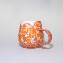 Load image into Gallery viewer, Peach Mug with Oranges
