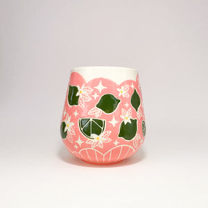 Pink Mug with Lime
