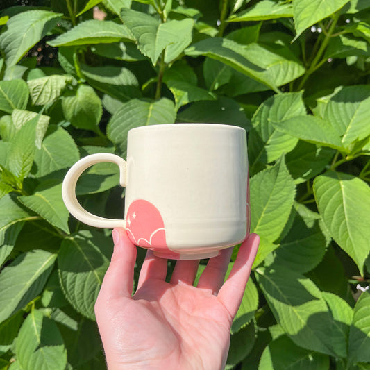 Pink Cloud Window Mug